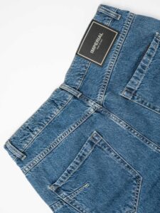 IMPERIAL Jeans morbido, strappato con toppe colorate P5407WP05 Blu Denim (7)