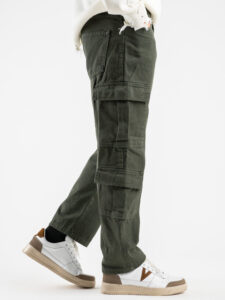 Jeans tasconato con gamba morbida PT266 Militare4