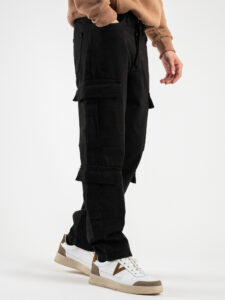 Jeans tasconato con gamba morbida PT266 Nero1