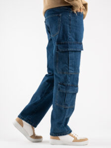 Jeans tasconato con gamba morbida PT275 Blu Denim2