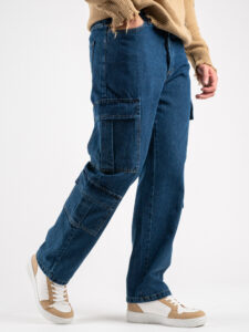 Jeans tasconato con gamba morbida PT275 Blu Denim3