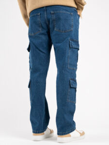 Jeans tasconato con gamba morbida PT275 Blu Denim4