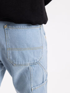 MOD Jeans work senza rotture con tasche laterali 140 Azzurro (3)