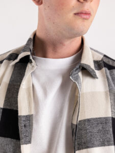 ONLY&SONS Camicia in flanella a quadri GUDMUND 3T 22020301 Star White4