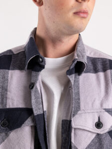 ONLY&SONS Camicia in flanella a quadri con tasche MILO 22019854 Tristle:Dark Navy2