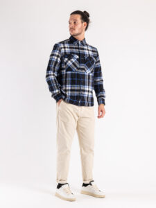 ONLY&SONS Camicia in flanella a quadri con tasche MILO OVR 22026313 Black1