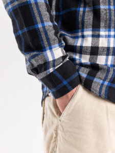ONLY&SONS Camicia in flanella a quadri con tasche MILO OVR 22026313 Black5