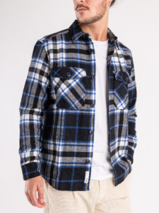 ONLY&SONS Camicia in flanella a quadri con tasche MILO OVR 22026313 Black7