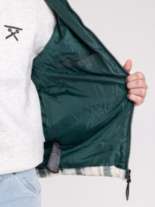 ONLY&SONS Giacchetta orsacchiotto foderata con con collo alto,zip e inserti in nylon JIM Silver LiningDarkest Sp (1)