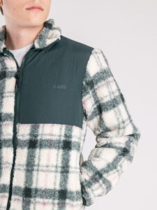 ONLY&SONS Giacchetta orsacchiotto foderata con con collo alto,zip e inserti in nylon JIM Silver LiningDarkest Sp (2)