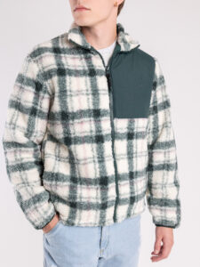 ONLY&SONS Giacchetta orsacchiotto foderata con con collo alto,zip e inserti in nylon JIM Silver LiningDarkest Sp (3)
