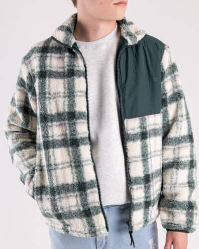 ONLYSONS Giacchetta orsacchiotto foderata con con collo altozip e inserti in nylon JIM Silver LiningDarkest Sp 7 Saldi