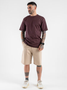 ONLY&SONS T-shirt basica over in cotone FRED 22022532 Fudge (2)