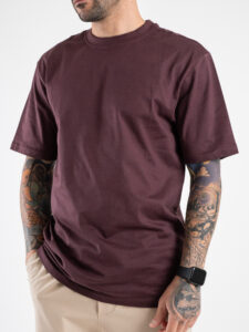 ONLY&SONS T-shirt basica over in cotone FRED 22022532 Fudge (3)