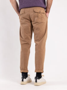 BERNA Pantalone basico invernale con pences 233194 Cammello3