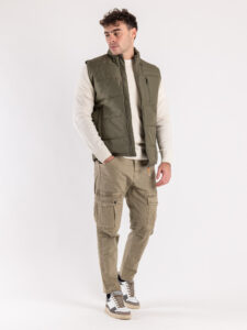 BERNA Pantalone con tasconi frontali 223014 Beige7