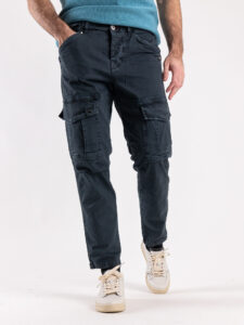 BERNA Pantalone con tasconi frontali 223014 Blu1