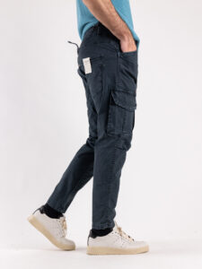 BERNA Pantalone con tasconi frontali 223014 Blu4