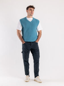 BERNA Pantalone con tasconi frontali 223014 Blu6