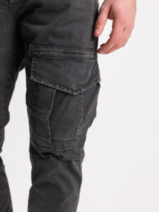 BERNA Pantalone con tasconi frontali 223014 Grigio2