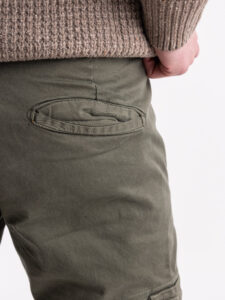 BERNA Pantalone slim con tasconi laterali 233099 Foresta (1)