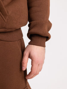 Completo tuta felpato con felpa cappuccio + pantalone con tasconi KANYE Caffè2