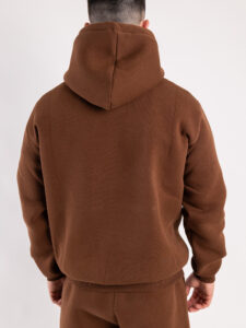 Completo tuta felpato con felpa cappuccio + pantalone con tasconi KANYE Caffè3