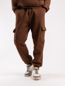 Completo tuta felpato con felpa cappuccio + pantalone con tasconi KANYE Caffè4