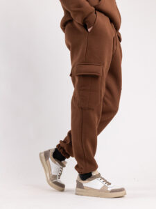 Completo tuta felpato con felpa cappuccio + pantalone con tasconi KANYE Caffè5