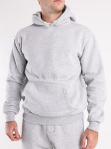 Completo tuta felpato con felpa cappuccio + pantalone con tasconi KANYE Grigio Nike3