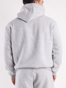 Completo tuta felpato con felpa cappuccio + pantalone con tasconi KANYE Grigio Nike5
