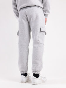 Completo tuta felpato con felpa cappuccio + pantalone con tasconi KANYE Grigio Nike9