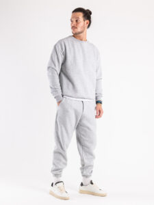 Completo tuta felpato con felpa girocollo + pantalone con polsini DRAKE inv Grigio Nike1