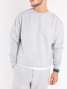 Completo tuta felpato con felpa girocollo + pantalone con polsini DRAKE inv Grigio Nike3