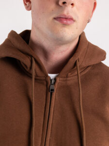 GIANNI LUPO Felpa cappuccio con zip GL2006F Coffee2