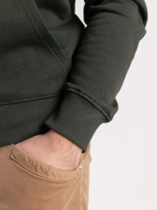 GIANNI LUPO Felpa cappuccio con zip GL2006F Militare2