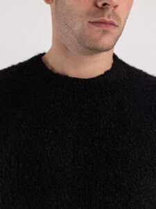 GIANNI LUPO Maglione misto lana rasato BW956 Nero2