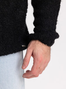 GIANNI LUPO Maglione misto lana rasato BW956 Nero3