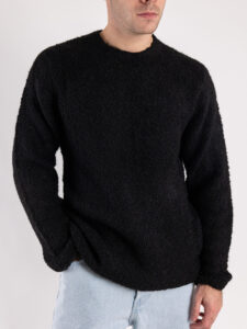 GIANNI LUPO Maglione misto lana rasato BW956 Nero4