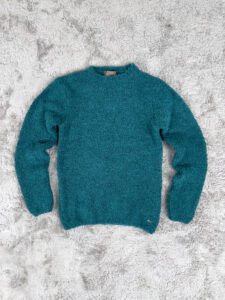 GIANNI LUPO Maglione misto lana rasato BW956 Petrolio1