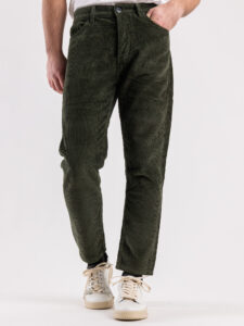 GIANNI LUPO Pantalone in velluto a coste GL6227Q Verde1