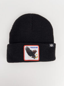 GOORIN BROS Cuffia con patch stampa aquila FREEDOM Nera1