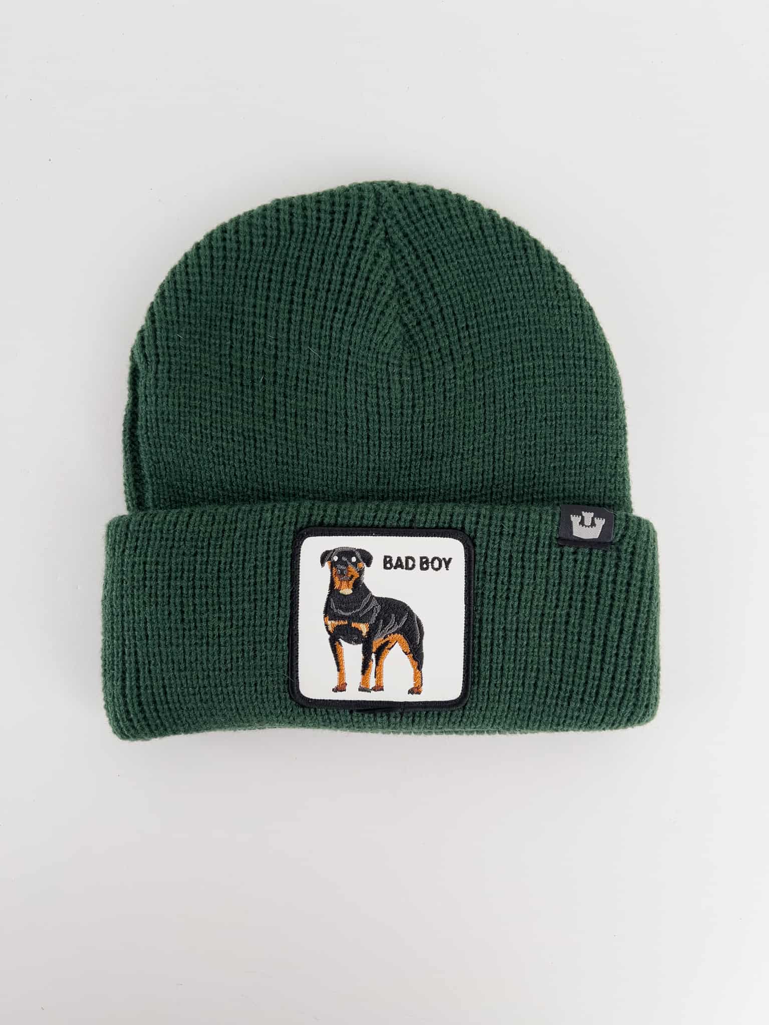GOORIN BROS Cuffia con patch stampa cane BAD BOY Verde Prezzo 34