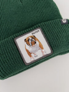 GOORIN BROS Cuffia con patch stampa cane BUTCH verde122