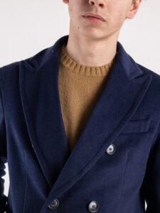 IMPERIAL Cappotto doppio petto con tasche frontali K5441K4814 Blu (2)