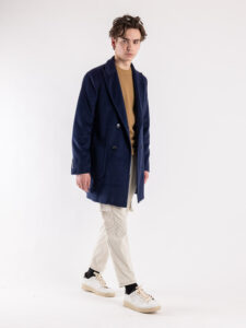 IMPERIAL Cappotto doppio petto con tasche frontali K5441K4814 Blu (6)