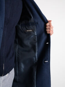 IMPERIAL Cappotto scollo a V con 3 bottoni K5441K4812 Navy (1)