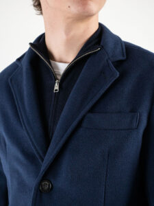 IMPERIAL Cappotto scollo a V con 3 bottoni K5441K4812 Navy (3)