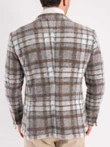 IMPERIAL Giacca monopetto in misto lana a quadri J6405B1171 Grigio7