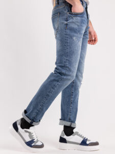 IMPERIAL Jeans slim con piccole rotture P750219531 Denim (4)